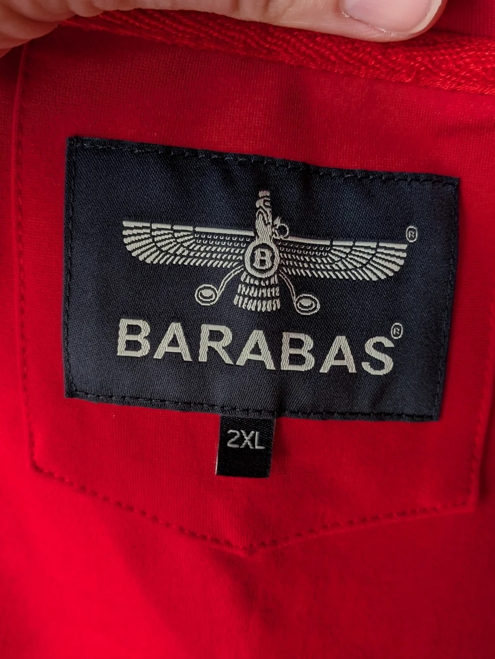 NWT Barabas STM4004 Red Greek Key Rhinestone Track Jacket Men’s 2XL